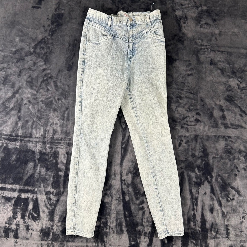 Denim Republic Jeans Womens 11/12 Blue Acid Wash High Rise‎ Western Yoke Vintage